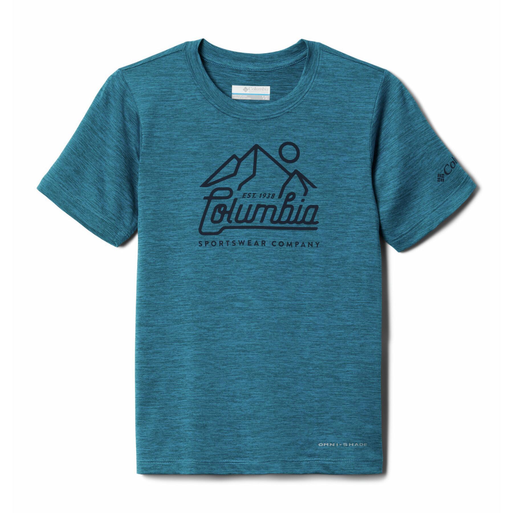 T-shirt de criança Columbia Mount Echo Graphic