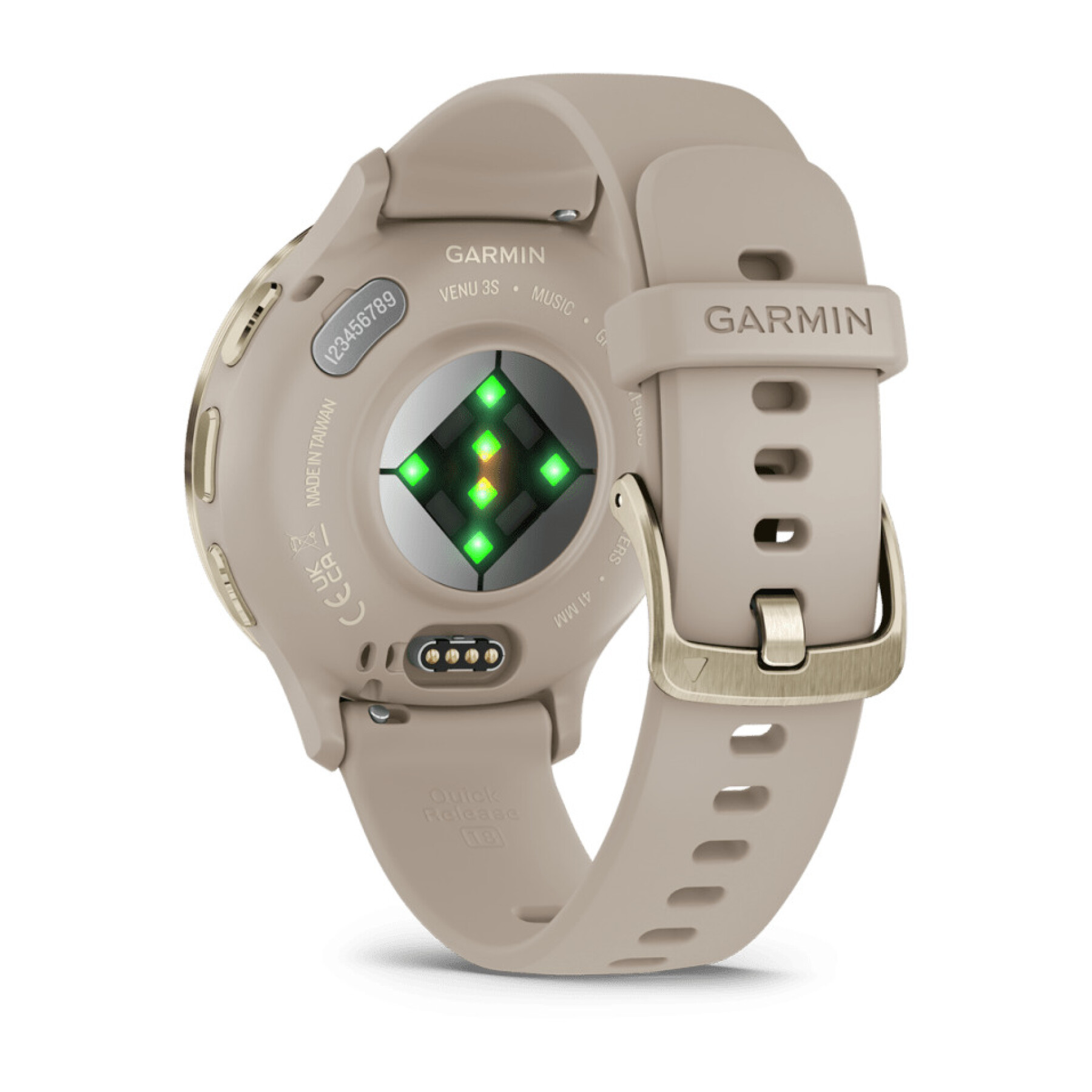 Relógio Connected em aço inoxidável com caixa e bracelete de silicone Garmin Venu® 3S