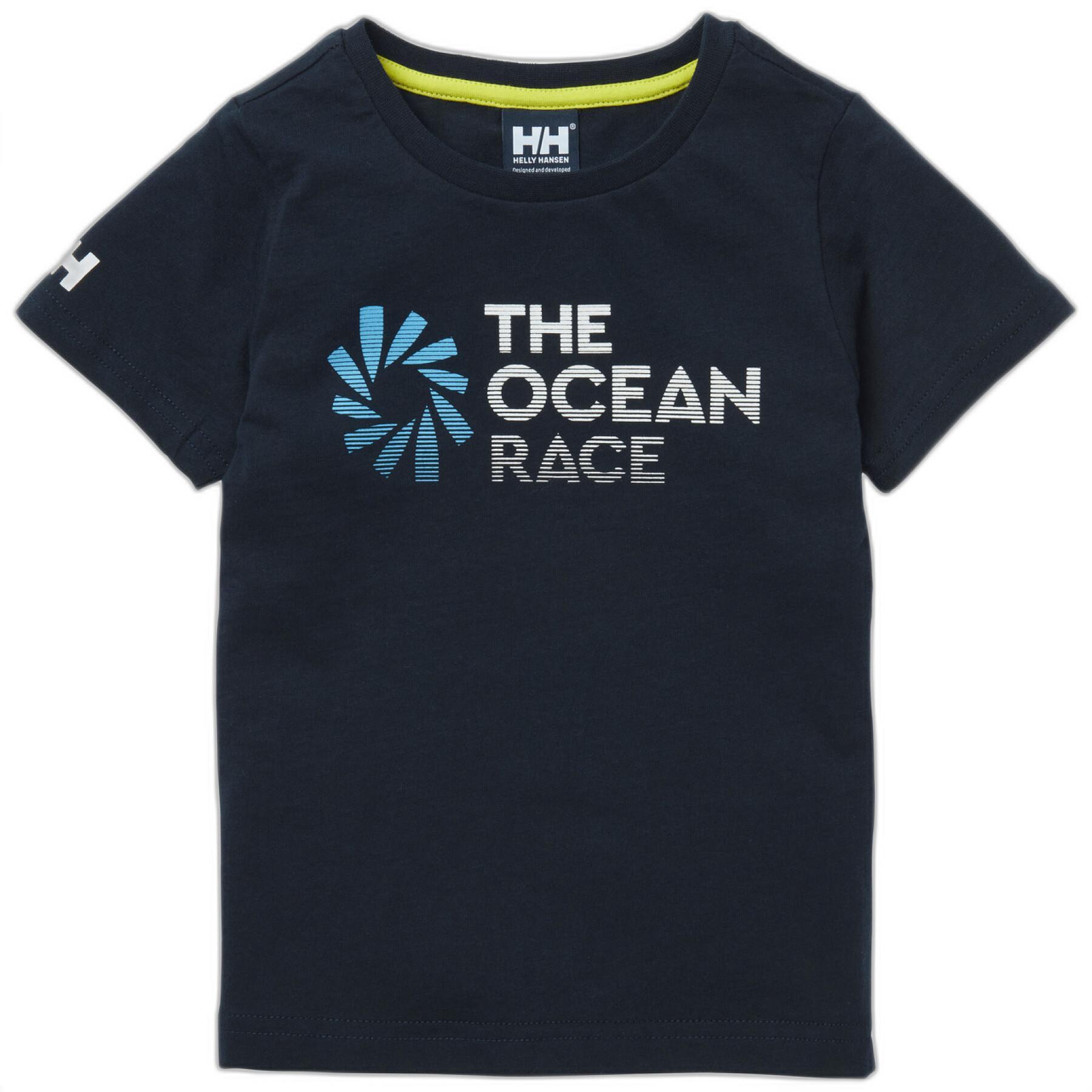 T-shirt de criança Helly Hansen the ocean race
