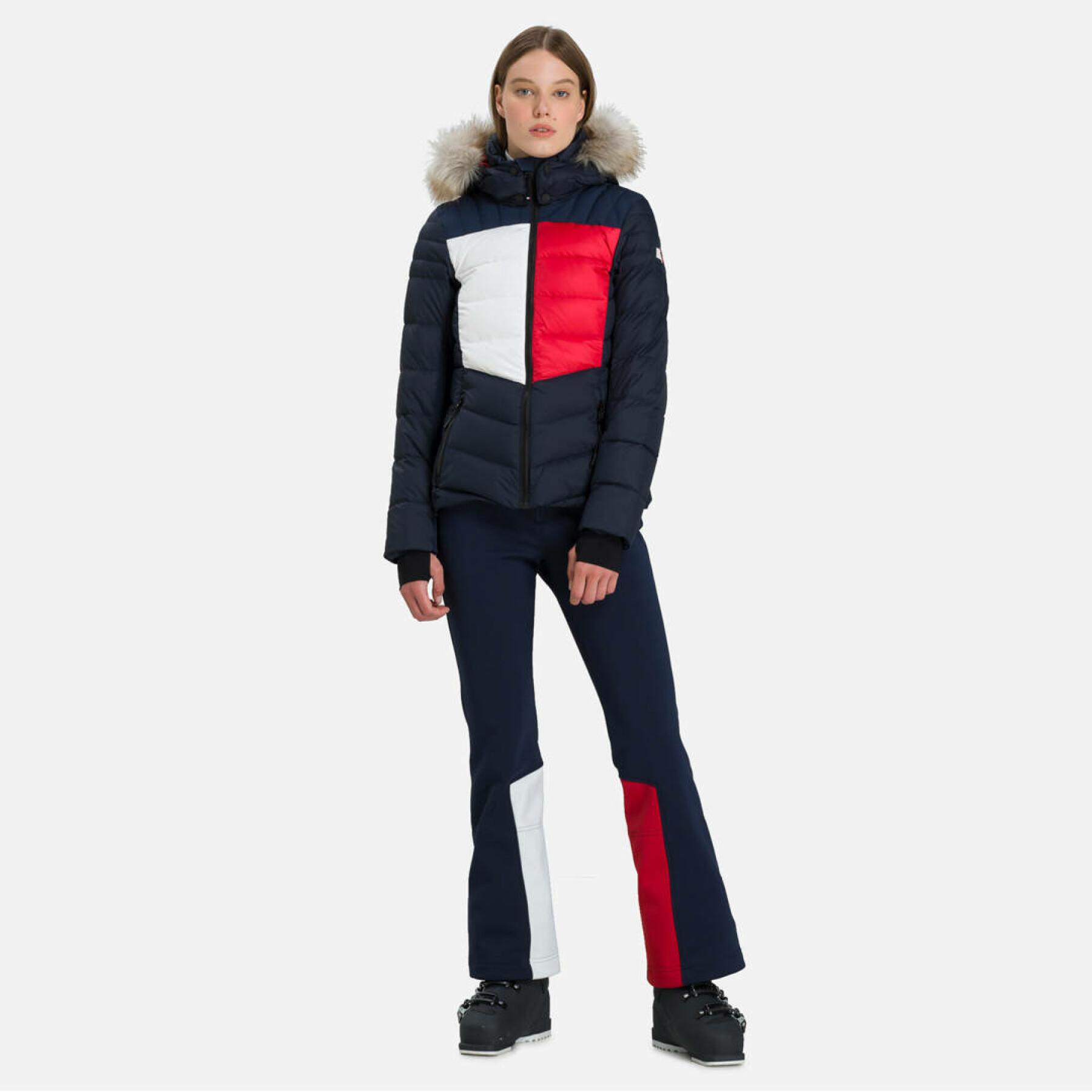 Jaqueta de esqui feminina Rossignol Flag E-Fur Down