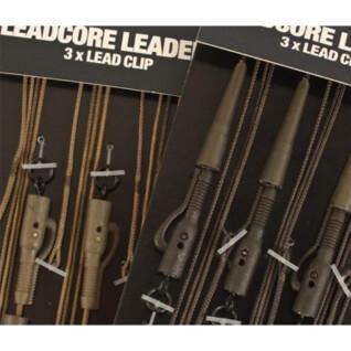 Assembléia Korda Leadcore Leaders - Hybrid Lead Clip QC Swivel